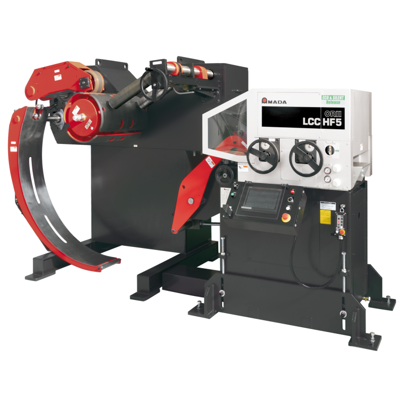 [LCC04HF5] Coil Feeder with Leveler (NC Straightener-Feeder) / Maximum Width 400 mm • Thickness 0.3-4.5 mm / Noise Reduction, Latest CCS Control System